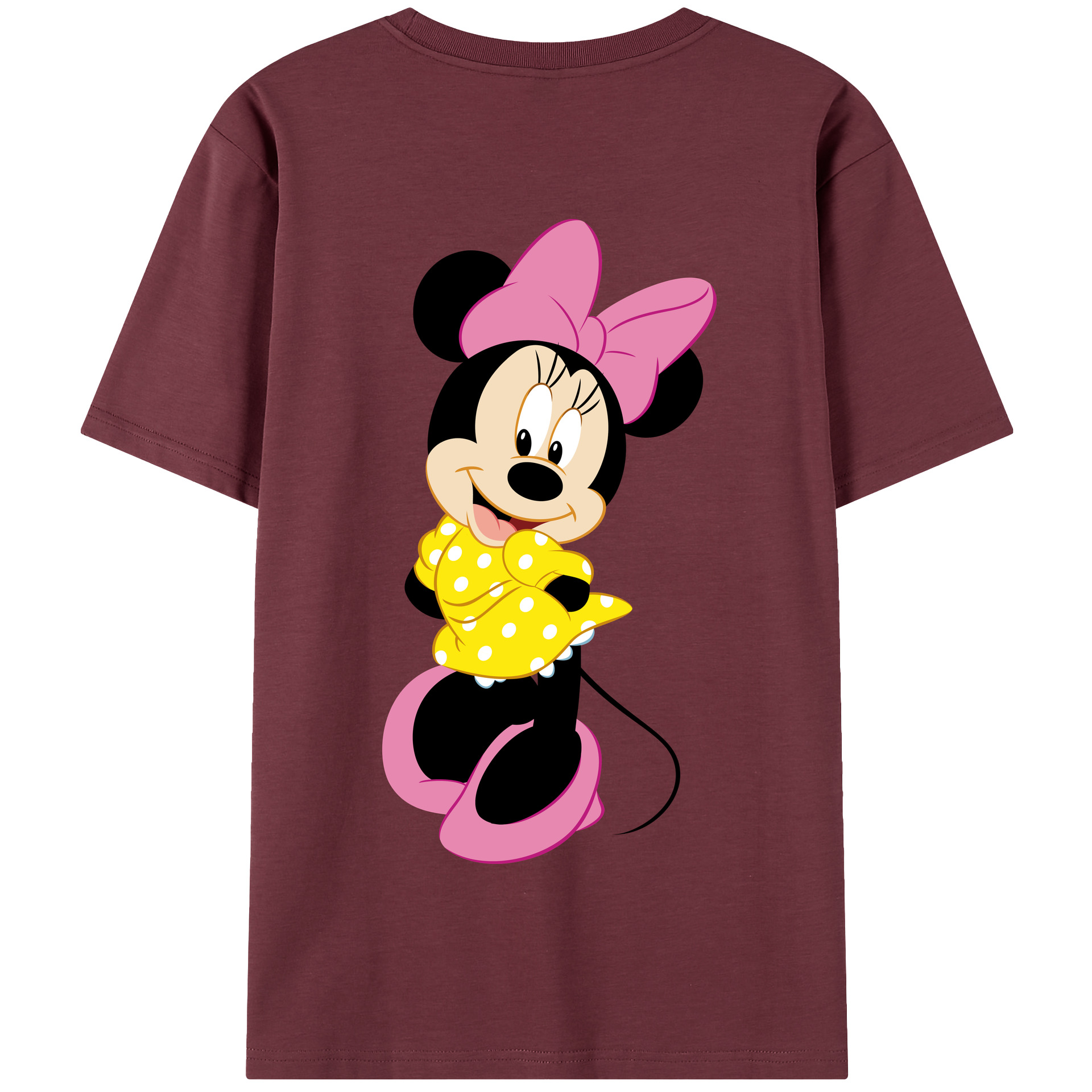 （画像用） ミッキーマウス Mickey Mouse 綿100％半袖Tシャツ（背面プリント）